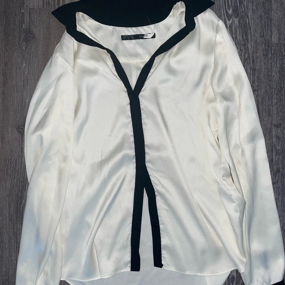 ZARA button down top